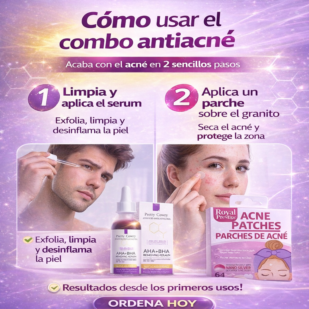 Combo Acido Salicilico Parches y Serum - Vita Elixir