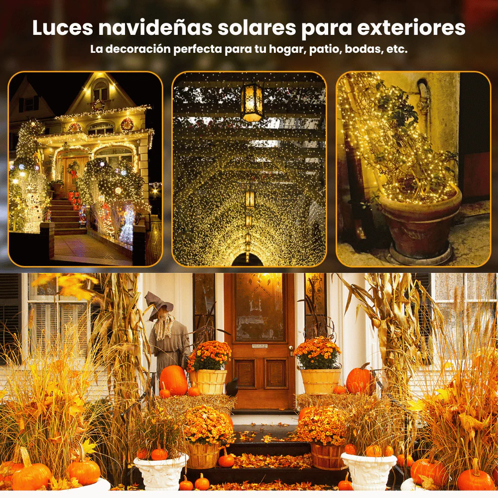 Luces Solares Navideñas