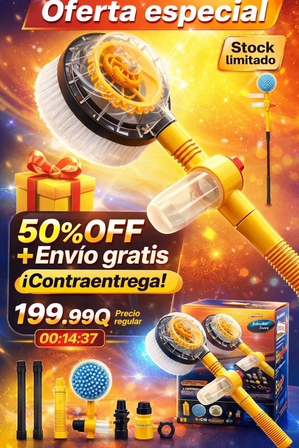CarMaster™ 360 – Cepillo Lava Auto