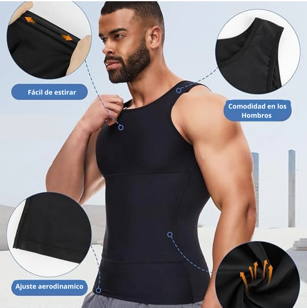 CoreMax™ - Camiseta Moldeadora para Abdomen y Pecho