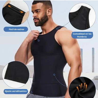 CoreMax™ - Camiseta Moldeadora para Abdomen y Pecho
