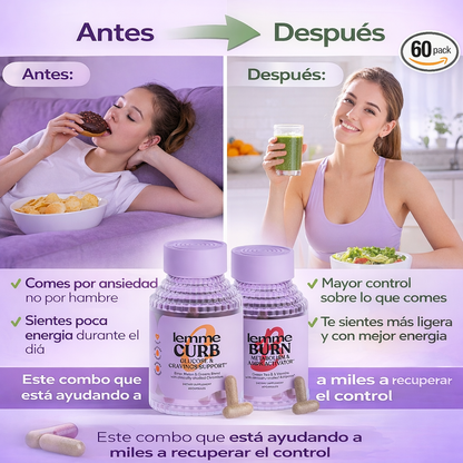 Duo LEMME - Controla tus antojos y activa tu metabolismo de forma inteligente