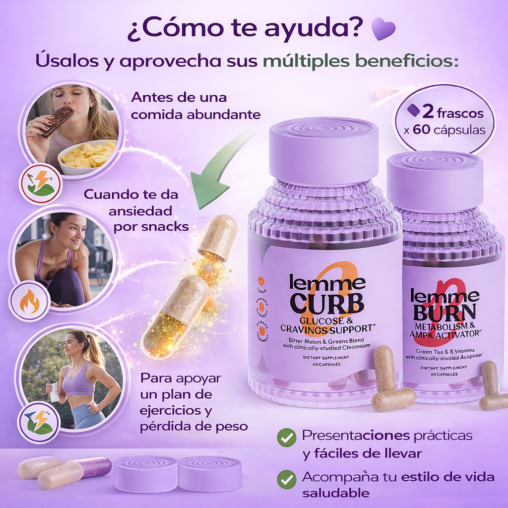 Duo LEMME - Controla tus antojos y activa tu metabolismo de forma inteligente