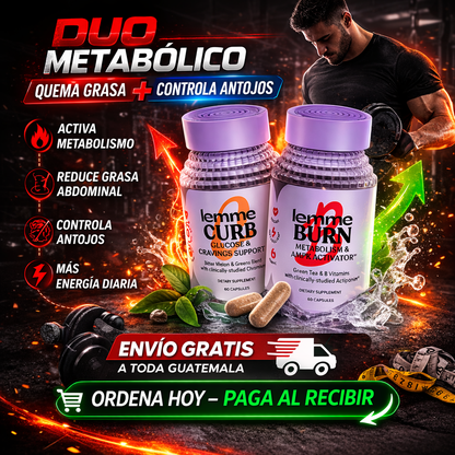 Duo LEMME - Eliminador de antojos + Quemador de grasa