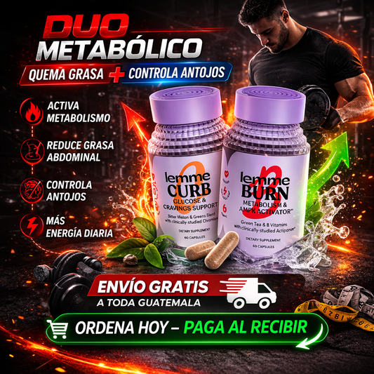 Duo LEMME - Eliminador de antojos + Quemador de grasa