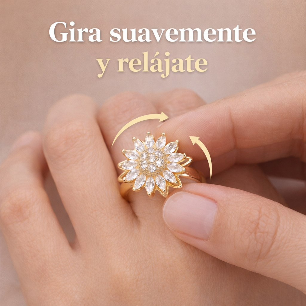 Anillo Calmante Antiestrés ✨ – Controla tu ansiedad mientras luces increíble
