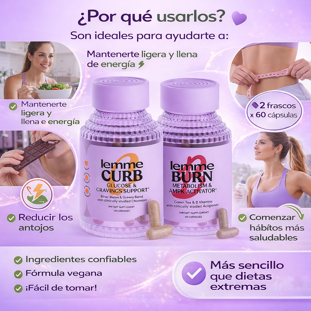 Duo LEMME - Controla tus antojos y activa tu metabolismo de forma inteligente