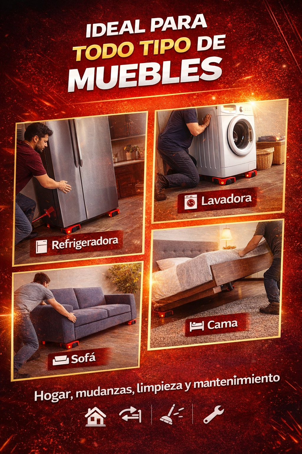 MovePro™ – Elevador y Deslizador de Muebles