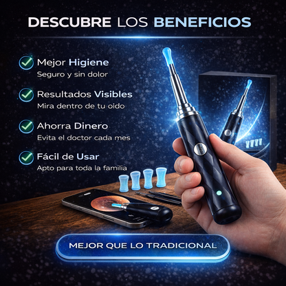 EarView™ – Limpia tus oídos con precisión HD y sin riesgos