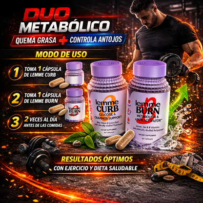 Duo LEMME - Eliminador de antojos + Quemador de grasa