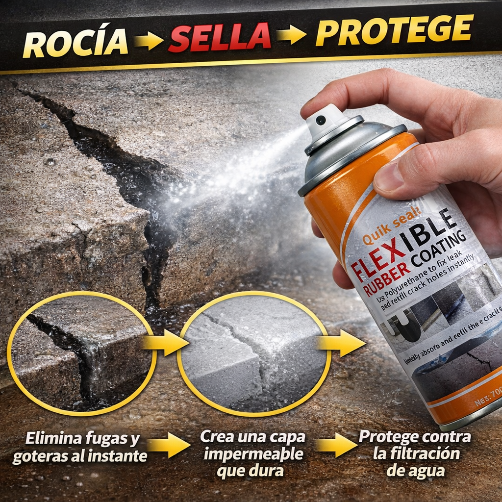 Spray Impermeabilizante Sellador 360° – Elimina Goteras y Filtraciones en Minutos Sin Obras