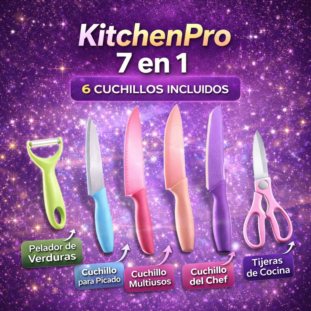 Set de cuchillos + GRATIS tabla plegable
