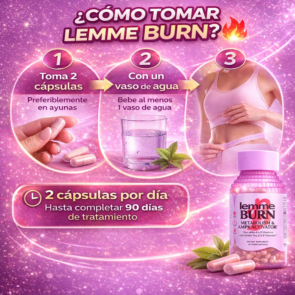 TriPack LEMME BURN - Acelera tu metabolismo y baja de peso