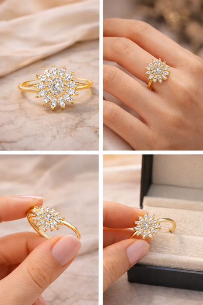 Anillo Calmante Antiestrés ✨ – Controla tu ansiedad mientras luces increíble