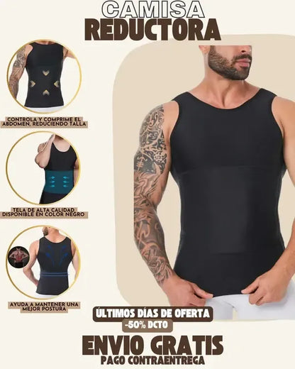 CoreMax™ - Camiseta Moldeadora para Abdomen y Pecho