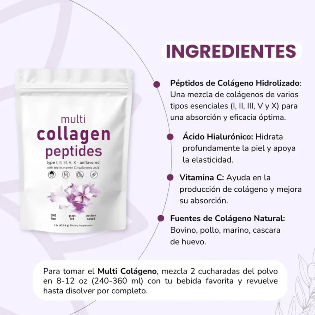 Collagen Peptides – Regenera tu piel, articula tus movimientos, renueva tu belleza desde adentro