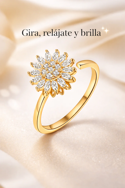 Anillo Calmante Antiestrés ✨ – Controla tu ansiedad mientras luces increíble