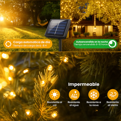Luces Solares Navideñas